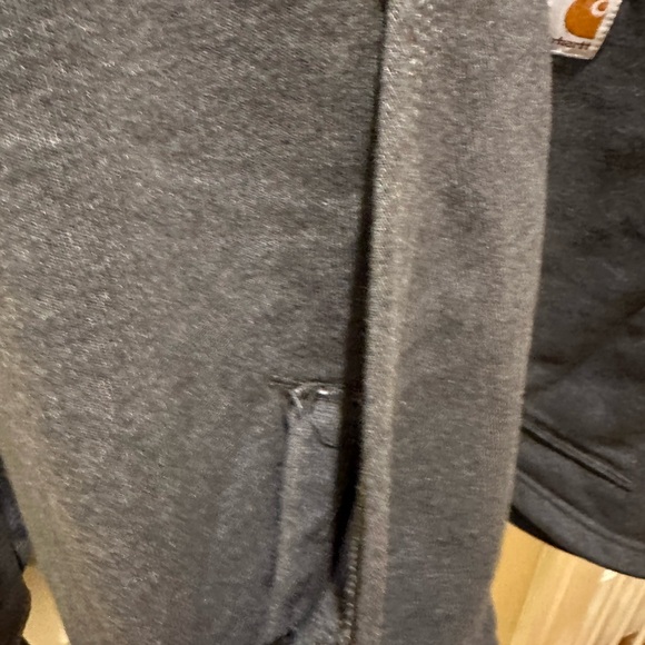 Carhartt Charcoal Grey Original Fit Quarter -Zip - Picture 3 of 8
